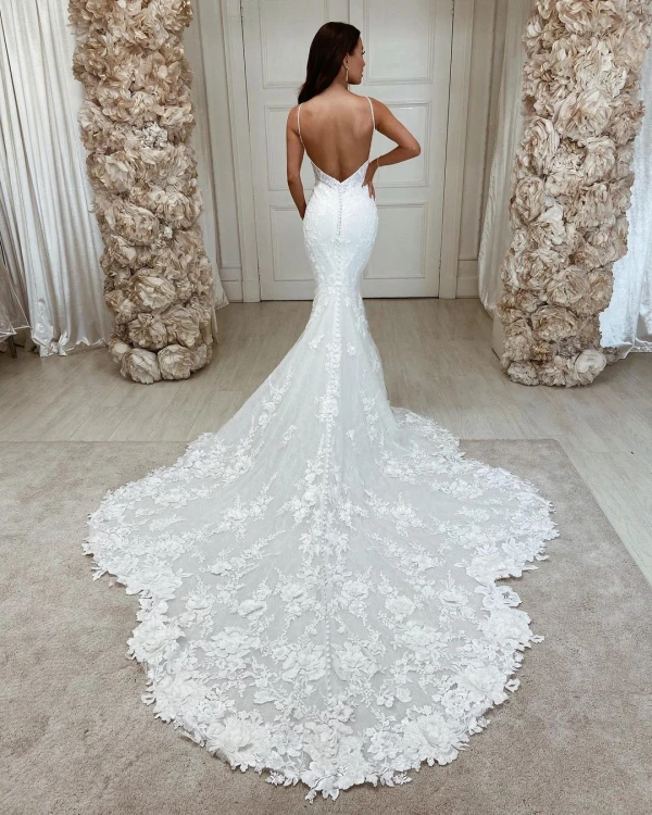 Vestidos de novia sirena de encaje