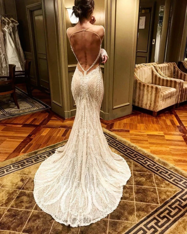 Vestidos de novia sirena de encaje