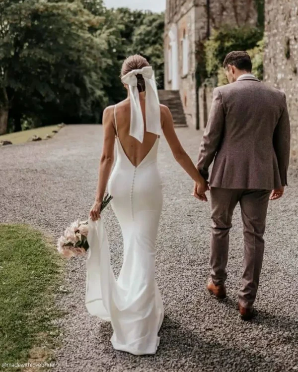 Vestidos de novia sencillos estilo sirena